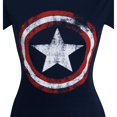 thumbnail image 4 of Captain America Women's Distressed Symbol T-Shirt-2XLarge, 4 of 7