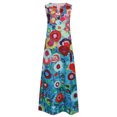 thumbnail image 4 of Robes d'Été Grande Taille pour Femmes, Robe Longue Décontractée avec Poche, Imprimé Floral, Robe Maxi Sans Manches, Robe Western en Liquidation, 4 of 9