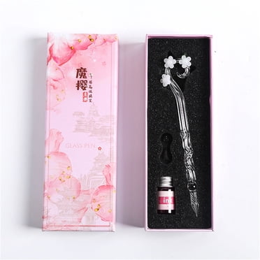 EGNMCR Ensemble d'Encre pour Stylo Trempé en Verre de Calligraphie Ensemble d'Encre pour Stylo Trempé en Verre de Calligraphie Ensemble d'Encre pour Stylo Trempé en Verre de Calligraphie Stylo en Verre