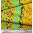 thumbnail image 2 of Soimoi Cotton Voile Fabric Aztec Geometric Print Fabric by The Yard 56 Inch Wide, 2 of 3