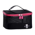 thumbnail image 2 of Open Lid Cosmetic Bag Travel Large Capacity Makeup Pouch | Breathable Mesh Toiletry Organizer | Ladies Travel Storage Case for Cosmetics, Toiletries, and Personal Care Items At Home or on The Go, 2 of 6