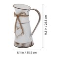 thumbnail image 3 of MasteelfCA Vintage Style Metal Flower Vase Iron Flower Pot Desktop Flower Bucket Ornament, 3 of 7