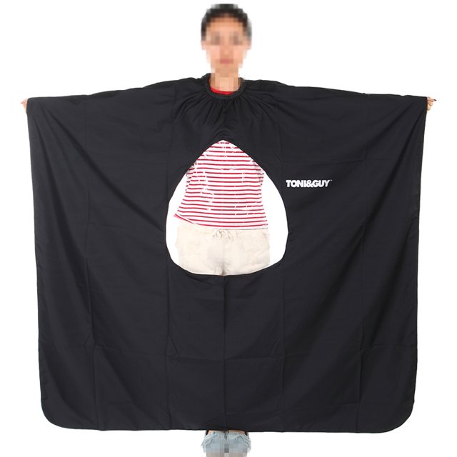 Cape de Coiffure Professionnelle Réutilisable avec Fenêtre d'Observation Claire pour Téléphone/lecture, Tissu Confortable, Doux et Léger, Imperméable et Anti-Poils, Convient pour la Coupe, la Coloration et la Permanence des Cheveux, Salon/maison