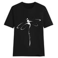 thumbnail image 3 of CEHVOM T-shirt à Col Rond Ample à Manches Courtes pour Femmes, Mode Décontractée, Imprimé, Chandail, 3 of 4