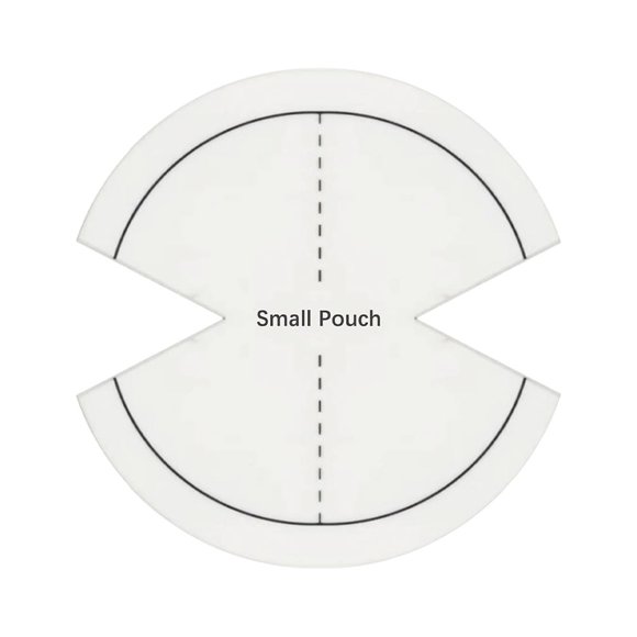 PEONAVET Summer Pendant Cute Beetles Pouch Template DIY Handbag Making Template Ruler Sewing Ruler