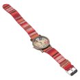 thumbnail image 1 of Bohemian Style Multi Colour Hippie Watch Brass PU Leather Button Battery Birthday Party Gifting, 1 of 7