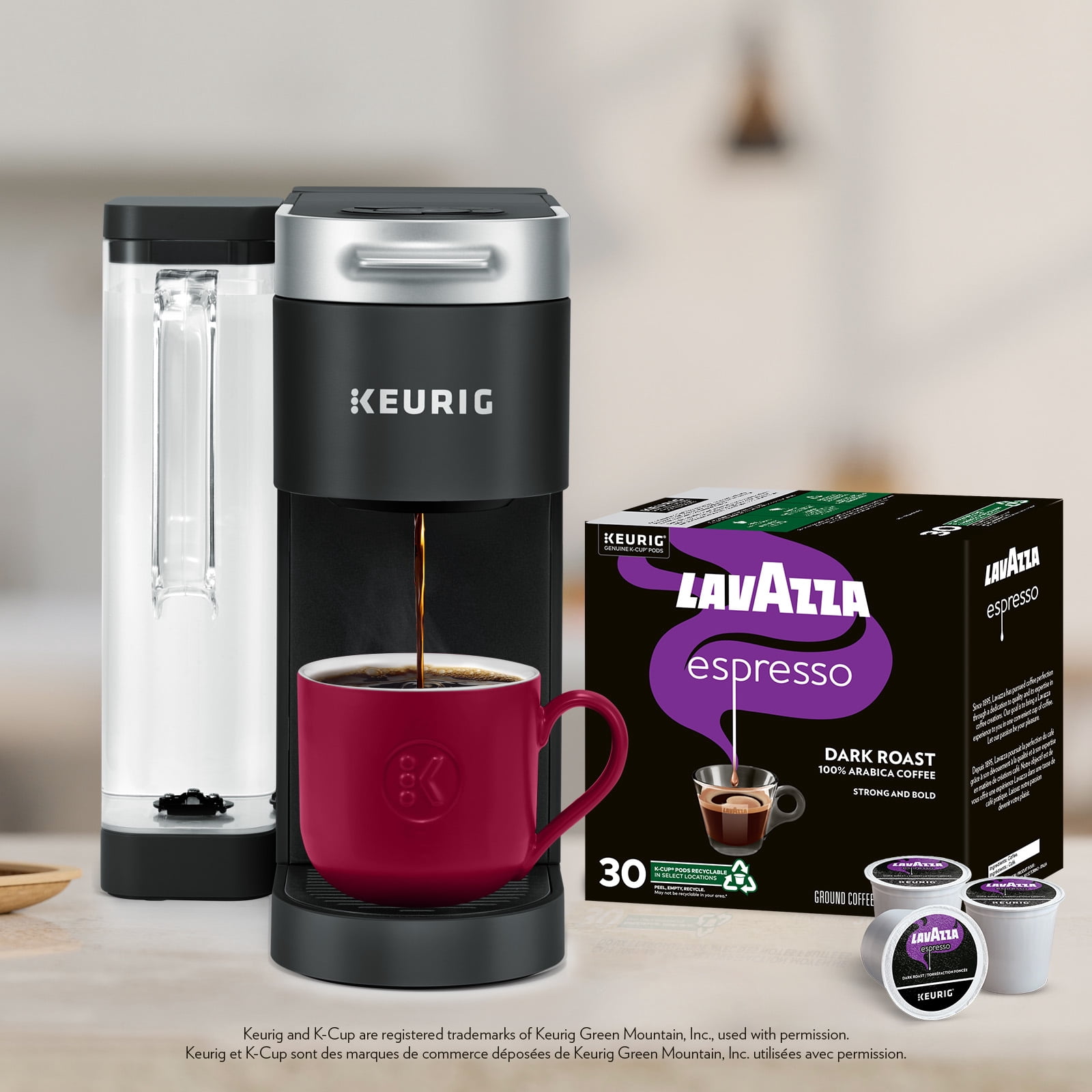 Lavazza Espresso, Torréfaction Foncée, Capsules de Café K-Cup, 30 Capsules
