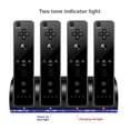 thumbnail image 2 of SharkTRUE 4 in 1 Charging Station for Wii&Wii U Remote Controller, Charger with 4 Rechargeable Battery Packs, 4 Port Charging Station4PCS 2800mAh Replacement BatteriesUSB Cable, Remote Not Included, 2 of 8