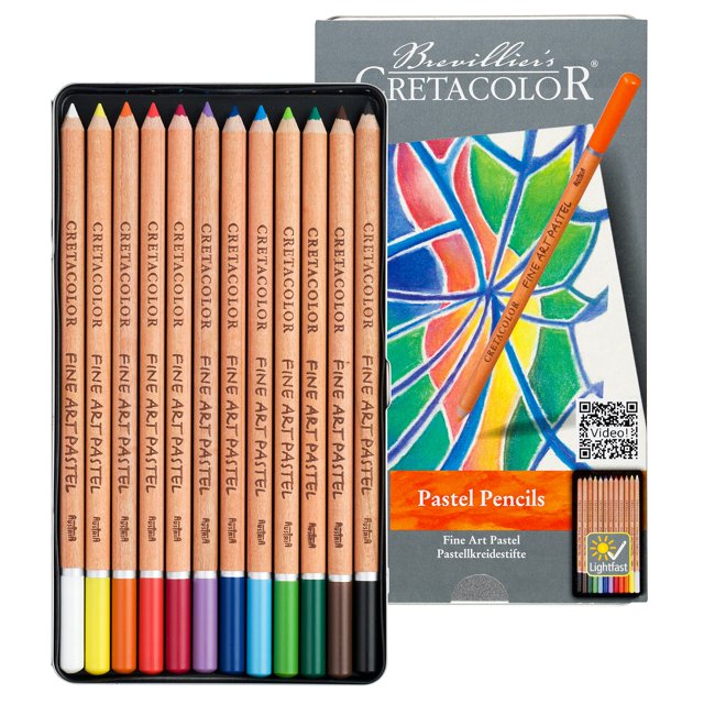 CRETACOLOR Ensemble de Crayons Pastel Fine Art, 12 Unités (Lot de 1), Multicolore