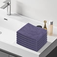 thumbnail image 3 of Fridja Super Soft Washcloths Towel Set 6 Pack, Solid Color Highly Absorbent Wash Cloth for Bathroom, Hotel, Spa and Kitchen, Multi-Purpose Hand Towels and Face Cloths 11.8'' x 27.5'', Gray, 3 of 4