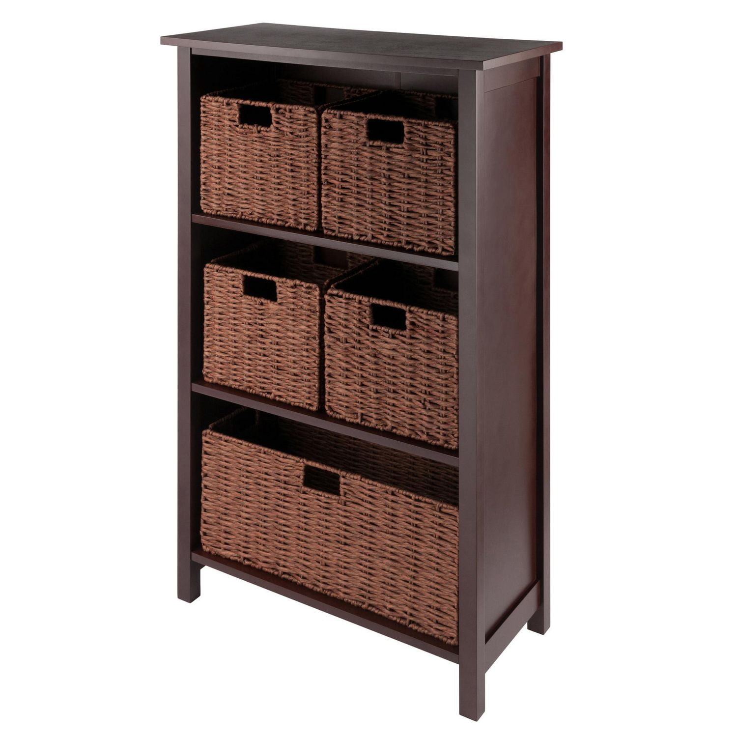 Étagère de rangement Milan 6 pièces avec ensemble de paniers
