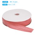 thumbnail image 2 of Unique Bargains Velvet Ribbon 1 1/2 Inch x 10 Yard Single Face Spool Silky DIY Crafts Gift Wrapping Bow Decoration Deep Pink, 2 of 5
