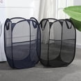thumbnail image 4 of Folding Laundry Basket Pop Up Open Mesh Laundry Dirty Sorting Basket Kids Toys Sundrie Home Storage Box Organizer C, 4 of 6