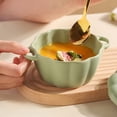 thumbnail image 4 of Birdeem Ceramic Pumpkin Bowl with Lid, 20 Oz Handmade Baking and Steaming Bowl, Realistic Pumpkin Shaped Ceramic Pot for Kitchen Decor, Multipurpose Oven Safe Serving Dish, 4 of 9