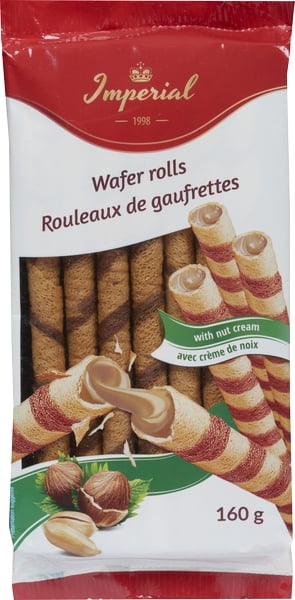 Roulades de Gaufrettes Imperial à la Crème de Noisette, 160g