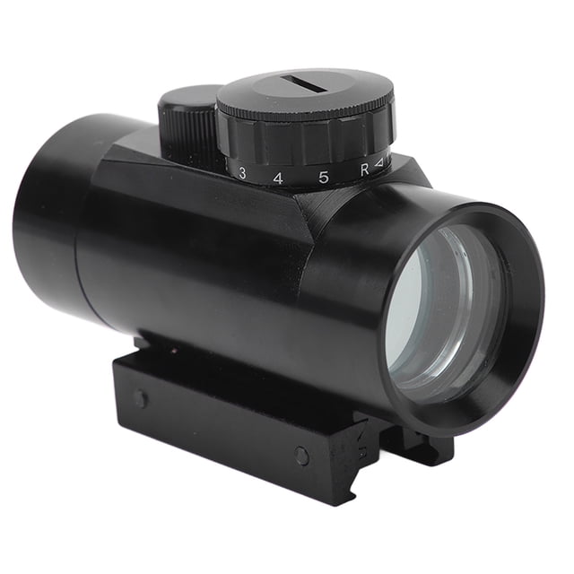RD1X40 Télescope de Recherche, Antibuée 1x40 Red Dot Sight Visée Précise Étanche pour la Chasse. un Télescope Monoculaire compact Noir avec un Corps en Métal durable, Doté d'Une Luminosité Red Dot Réglable pour une Visibilité Optimale dans Diverses conditions d'Éclairage. Comprend une Pile à Bouton CR2032 Intégrée avec une Capacité de 200mAh. Conçu pour une Visée Précise avec les Deux Yeux Ouverts, Il Offre des Marquages Visibles pour une Vision Claire dans Tout Environnement. L'