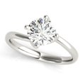 thumbnail image 4 of 2.00 Ct Solitaire Round Natural Moissanite Wedding Beautiful Rings for Women Solid 18K White Gold, 4 of 5