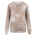 thumbnail image 4 of EGNMCR Sweatshirt Mode de Noël Pull-Over à Col Rond Imprimé pour Femmes Manches Longues Blouse Confortable Sweatshirt, 4 of 5