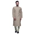 thumbnail image 1 of Atasi Kurta Décontracté Imprimé à Col Chinois avec Churidar Kurta Chemise pour Homme, 1 of 1