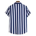 thumbnail image 3 of Birdeem Chemises pour Hommes Hommes Décontracté Mode Imprimé Col Rabattu Manches Longues Chemise Respirante Blouse Hauts Manches Courtes Col Rabattu Blouse Chemise, 3 of 9