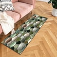 thumbnail image 4 of Corridor Stone Patterned Carpet 3D Pebble Pattern Entrance Carpet Washable Carpet Bathroom Stone Patterned Floor Mat Bedroom Long Bedside Mat Kitchen Floor Mat Throw Blanket Set Possum Blanket Lap, 4 of 5