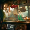 thumbnail image 4 of TopLLC Car Pendant With Sand Auspicious Clouds Rearview Mirror Tassel Pendant Plastics trailer, 4 of 6