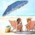 thumbnail image 3 of Costway Parasol de Plage 8 Pi Extérieur Inclinable Pare-Soleil Ancre de Sable avec Sac de Transport, 3 of 10