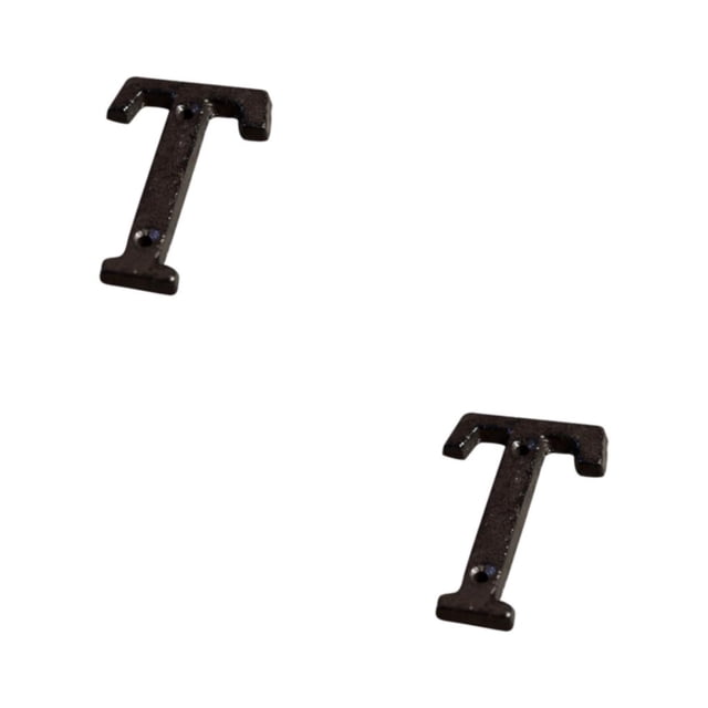 Transemion Durable And Rustproof Metal House Number Plaque For Stylish Door Decoration B17--T 2Set
