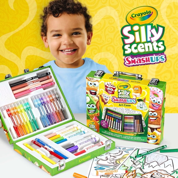 Crayola Silly Scents Mini Inspiration Art Case Coloring Set, Gift