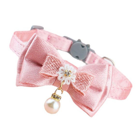 <p>Cat Bow Collar, Beautiful Wearable Adjustable Lightweight Pet Collar For Walking For Daily</p>