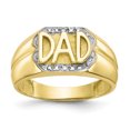 thumbnail image 1 of 10K Yellow Gold Men's Diamond DAD Ring, 1 of 2