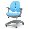 thumbnail image 1 of Gymax Chaise de Bureau pour Enfants Réglable en Hauteur et en Profondeur avec Roulettes à Frein d'Assise Bleu, 1 of 10