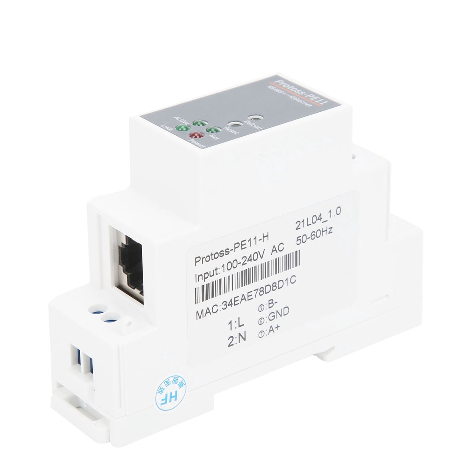 FLAMEEN RS485 To Ethernet Serial Server Rail-Mounting Router 100-240VAC PE11-H For FreeRTOS,RS485 To Ethernet Serial Server,100‑240VAC Serial Server