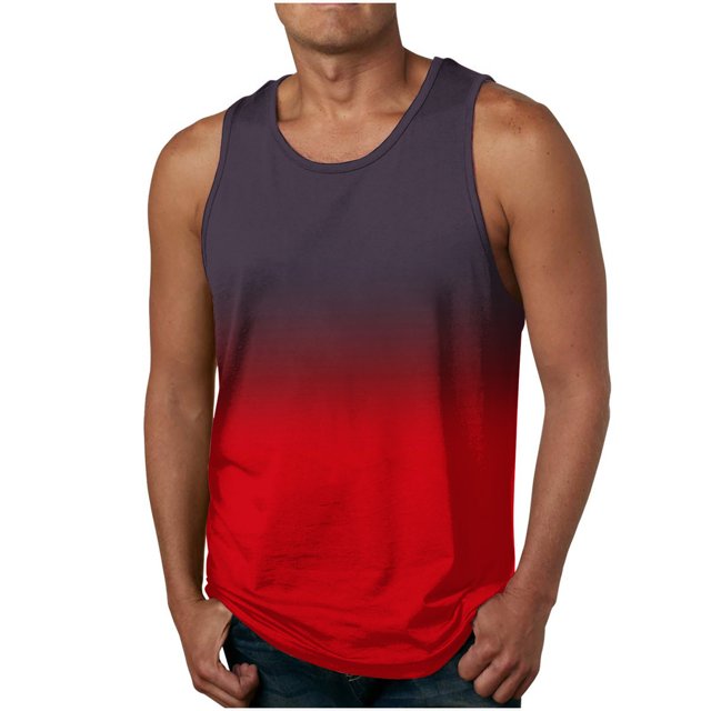 Cameland Débardeur de Base Décontracté pour Homme Sans Manches à Col Ras du Cou, T-Shirt d'Entraînement Actif