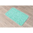 thumbnail image 4 of Bath Rug Memory Foam Mat 3D Pebble Aqua Blue 32"L x 20"W, 4 of 6