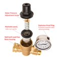 thumbnail image 4 of Régulateur de Pression d'Eau pour Camping-Car, Réducteur de Pression d'Eau en Laiton Réglable avec Manomètre et Filtre en Acier Inoxydable, 4 of 5