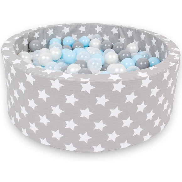 Delsit Fosse à Balles en Mousse pour Enfants - Piscine à Balles d'Intérieur pour Tout-Petits et Bébés; Comprend 200 Balles, Jouet Fabriqué en Europe