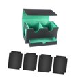 thumbnail image 4 of Tachiuwa Card Deck Box Baseball Card Protection Gathering Card Toy Sturdy Card Holder Inner Green, 4 of 9