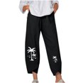 thumbnail image 1 of Birdeem Pantalon Ample Longueur Complète pour Femmes, Mode Décontractée avec Poches Imprimées, 1 of 5