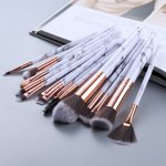 FLD 5/15Pcs Makeup Brushes Tool Set Cosmetic Powder Eye Shadow Foundation Blush Blending Beauty Make Up Brush
