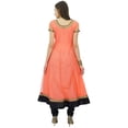 thumbnail image 3 of Bimba Flaired Net Anarkali Dress Solid Kurta Kurti Indian Tunic Custom Clothing, 3 of 5