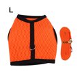 thumbnail image 1 of Ruiboury Small Pet Harness With Multiple Colors Available Breathable And Lightweight Orange L, 1 of 6