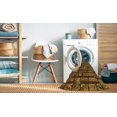 thumbnail image 2 of Ahgly Tapis Rond Lavable en Machine Intérieur Transitionnel Orange, 8 Pieds Rond, 2 of 7