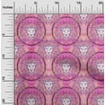 thumbnail image 2 of oneOone Velvet Pink Fabric Lion Face Sewing Craft Projects Fabric Prints by Yard 58 Inch Wide, 2 of 4
