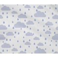 thumbnail image 4 of oneOone Cotton Flex Fabric Raindrop & Clouds Nature Printed Fabric 1 Yard 40 Inch Wide, 4 of 4