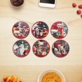 thumbnail image 3 of Christmas 8" Round Ceramic Trivet Pets With Gifts  - Set of 6, 3 of 4