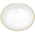 thumbnail image 2 of 16.5-in. W CSA Oval Bathroom Undermount Sink Set In White - White Hardware - Overflow Drain Incl. AI-20671, 2 of 8