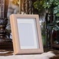 thumbnail image 1 of COFEST 7x5 Picture Frame Display Pictures with Mat Or without Mat Wall Hanging Photo Frame for Wall Mounting Display Photo Frames Khaki, 1 of 6