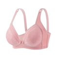 thumbnail image 4 of Besolor Bras for Women Button Front Closure Wireless Full Coverage Underwear Cozy Breathable Liftup Bralettes, 4 of 5