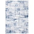 thumbnail image 3 of SAFAVIEH Amelia Collection ALA700B Modern Abstract Non-Shedding Living Room Bedroom Dining Home Office Area Rug, 8' x 10', Ivory / Navy, 3 of 5